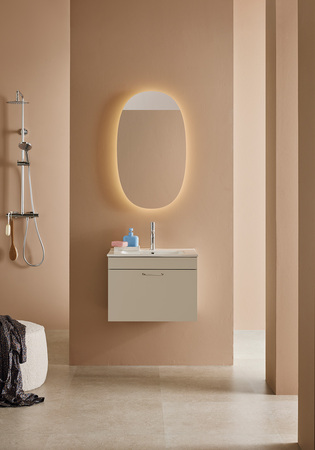 Pesuallaskaappi Sand 1 Laatikko Beige + Pesuallas 600