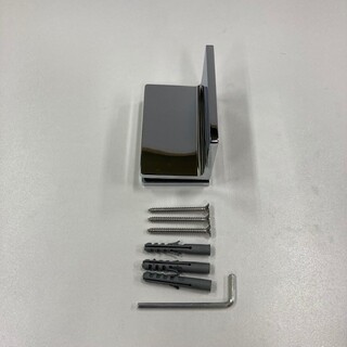 Seinäkiinnike Suihkuseinälle Kromi (1 Kpl)