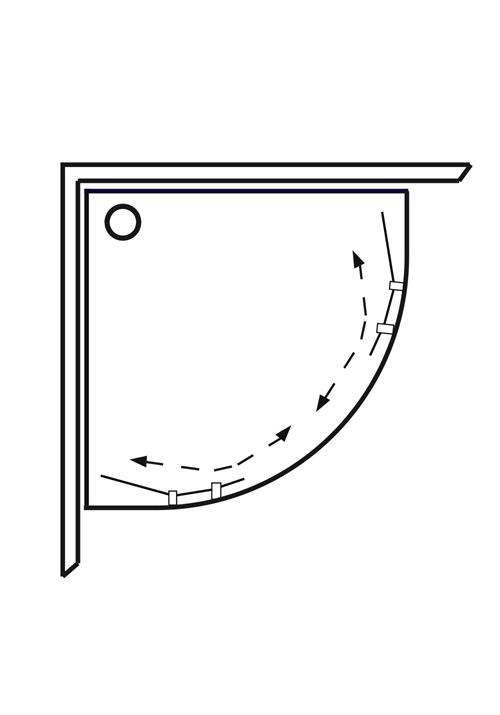 SUIHKUKAAPPI POLARIS ROUND 700X900 OIKEA