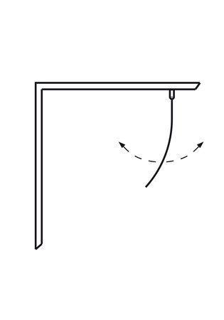 Suihkuovi Original Round 70 Kromi Kirkas Lasi