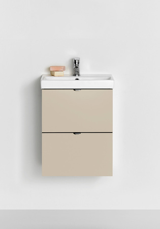 Pesuallaskaappi Neat Laatikoilla Beige + Pesuallas 420