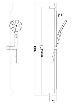 Suihkusetti Flex Kromi