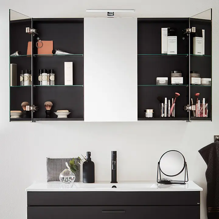 Peilikaappi Hafa Go musta 1000