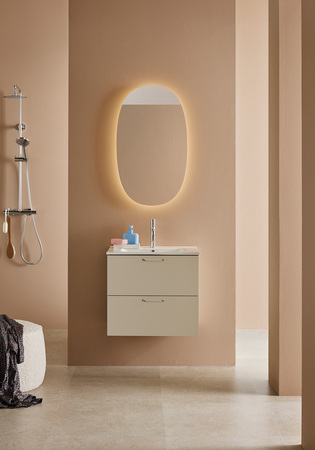 Pesuallaskaappi Sand 2 Laatikoilla Beige + Pesuallas 600