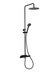 Suihkusetti Hafa Mix Slim Round Cc150 Musta Matt Sis Ø250 Su