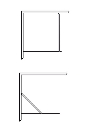 Suihkusyvennys Igloo Pro I-Wall 80 Kirkas Musta