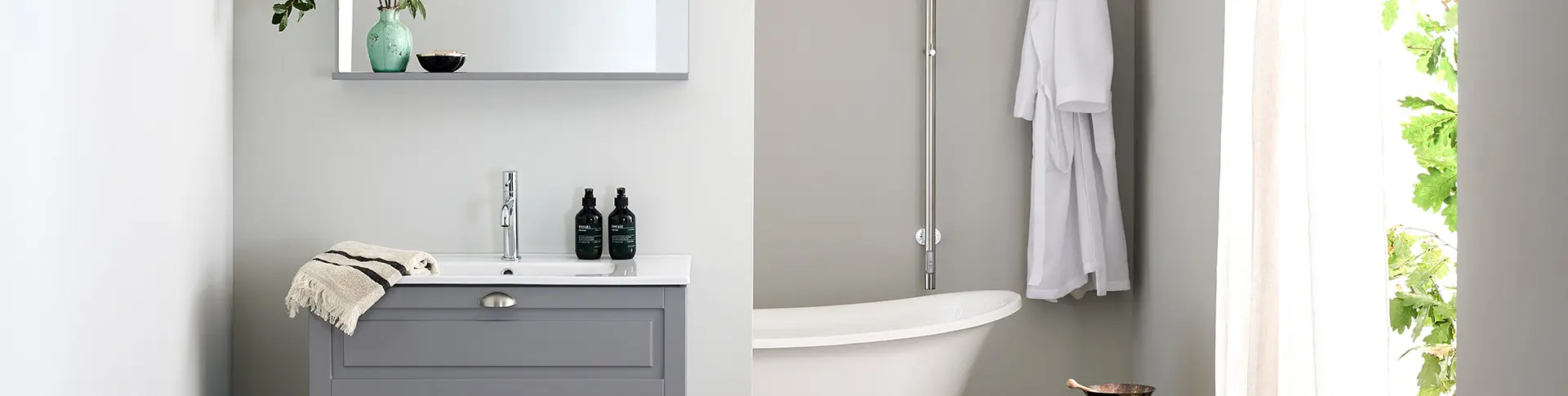 Kylpyhuonekalusteet Hafa Grace harmaa