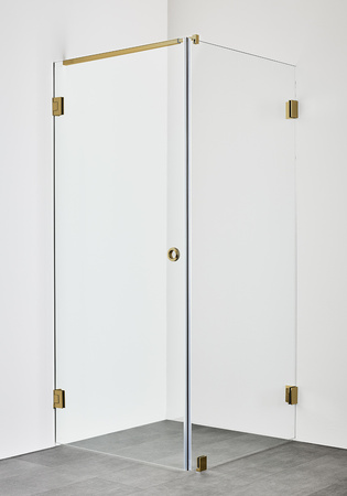 Suihkunurkka Infinity Combi Ovi/Seinä 80X90 Messinki Hafa