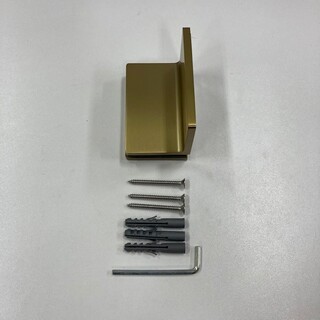 Seinäkiinnike Suihkuseinälle Messinki (1 Kpl)