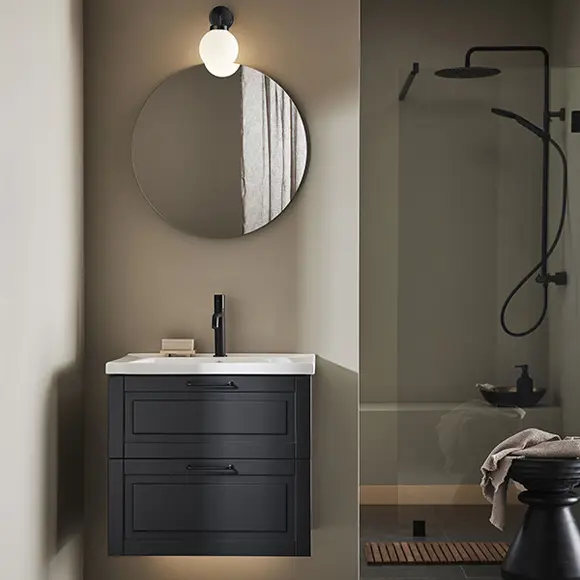 Kylpyhuonekalusteet Hafa Grace 600 antrasiitti