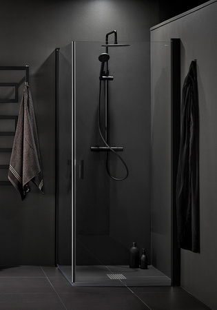 Suihkunurkka Igloo Pro Corner 100X100 Klar Musta