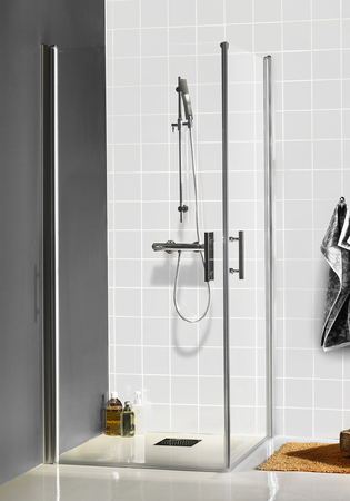 Suihkuovissa Look C 80X80 Kirkas Lasi