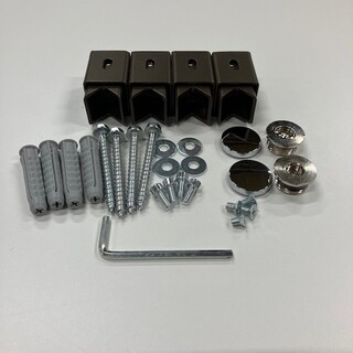 Seinäkiinnikkeet Edge Pyyhekuivain Kahvi